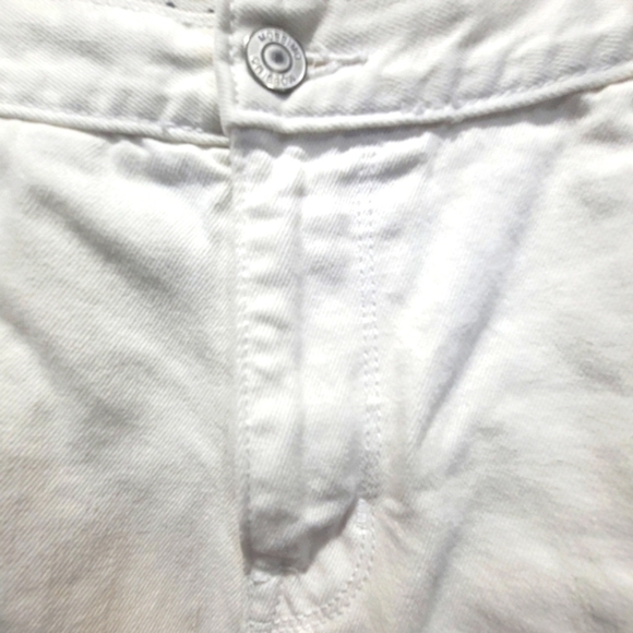 Mossimo Size 16 White Frayed Jean Boyfriend Shorts Summer VCAY Beachy - Picture 4 of 8